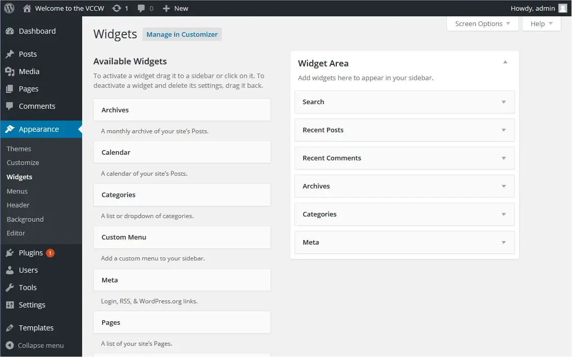 wordpress sidebar