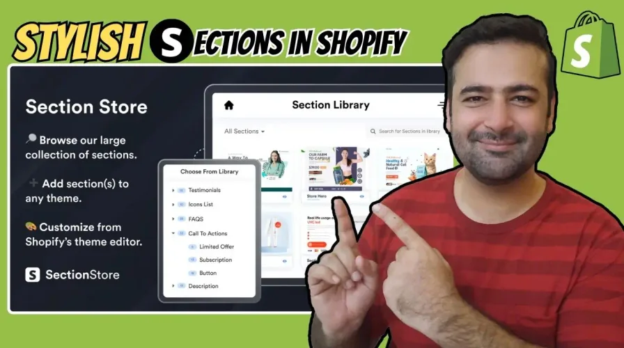 How To Add 100+ Stylish Sections in Shopify?