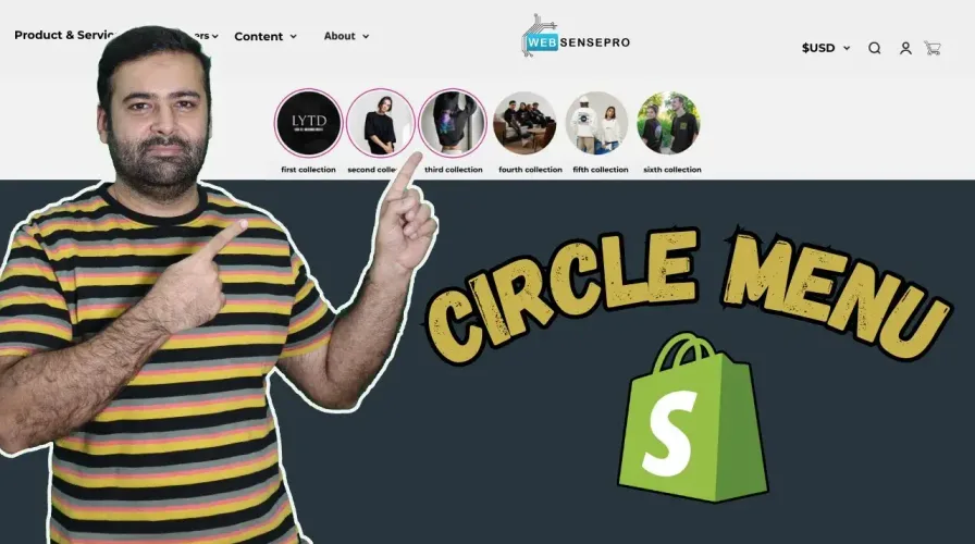 How To Add Circle Menu in Shopify [Without APP]