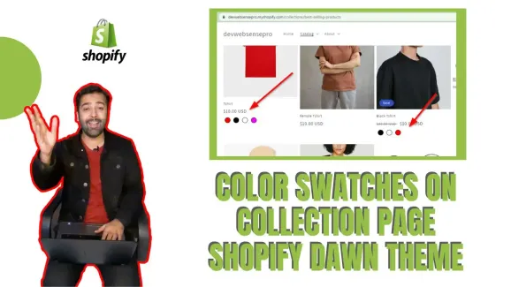 Image related to how to add color swatches on collection page of dawn theme shopify