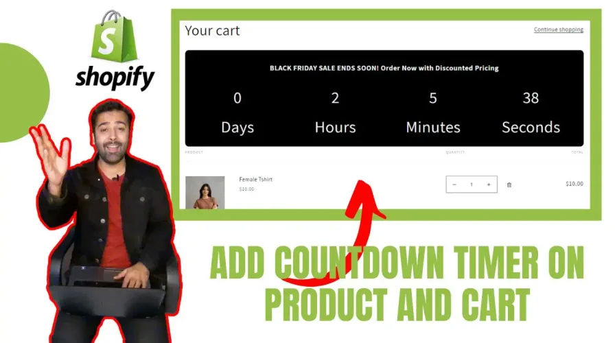 How To Add Countdown Timer on Product and Cart – Shopify
