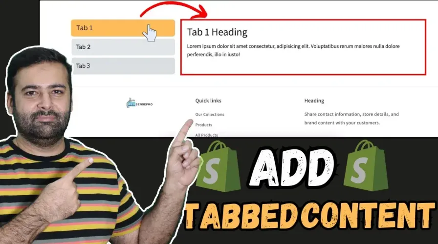 How To Add Side Tabbed Section in Shopify [Without APP]
