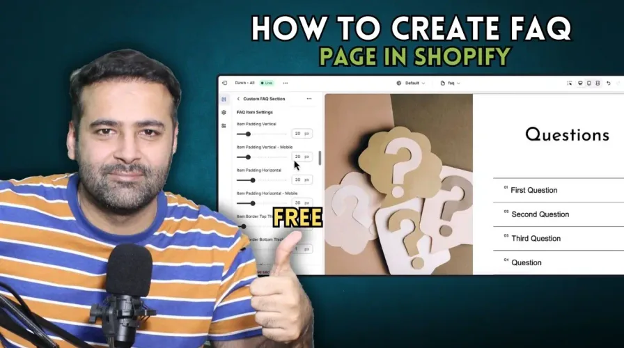 How To Create FAQ Page in Shopify [2025 – Without APP – Free]