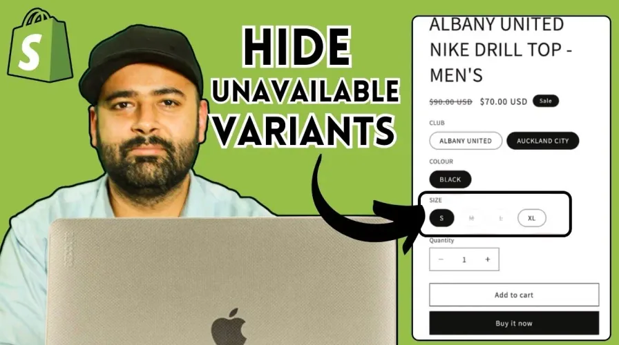 How To Hide Unavailable Variants In Shopify?