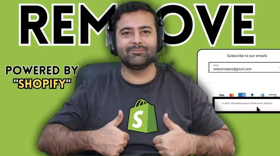 How to Remove Powered by Shopify from [Footer]