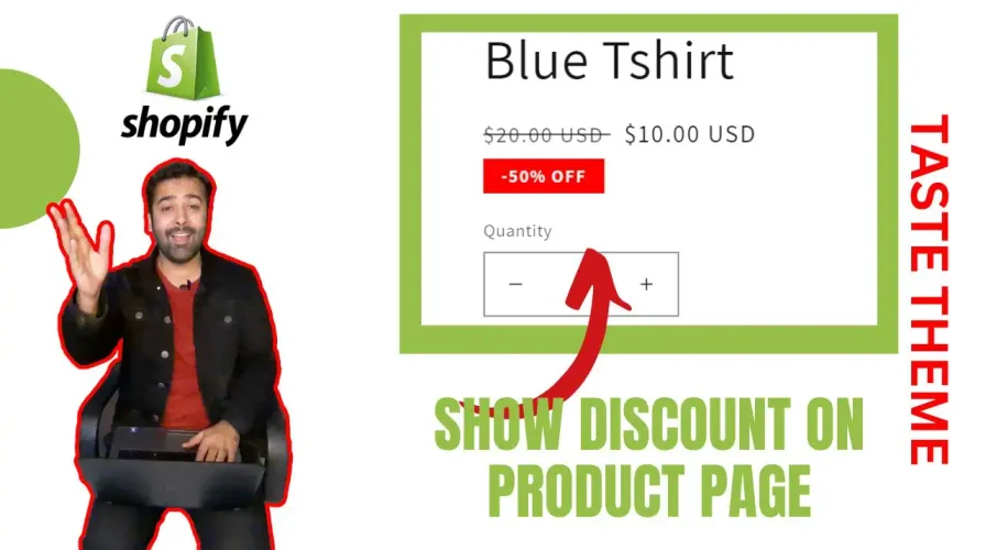 How To Show Discount on Product Page [Taste Theme]