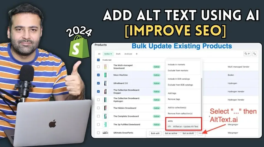Shopify – Add ALT Text Using AI [Improve SEO]
