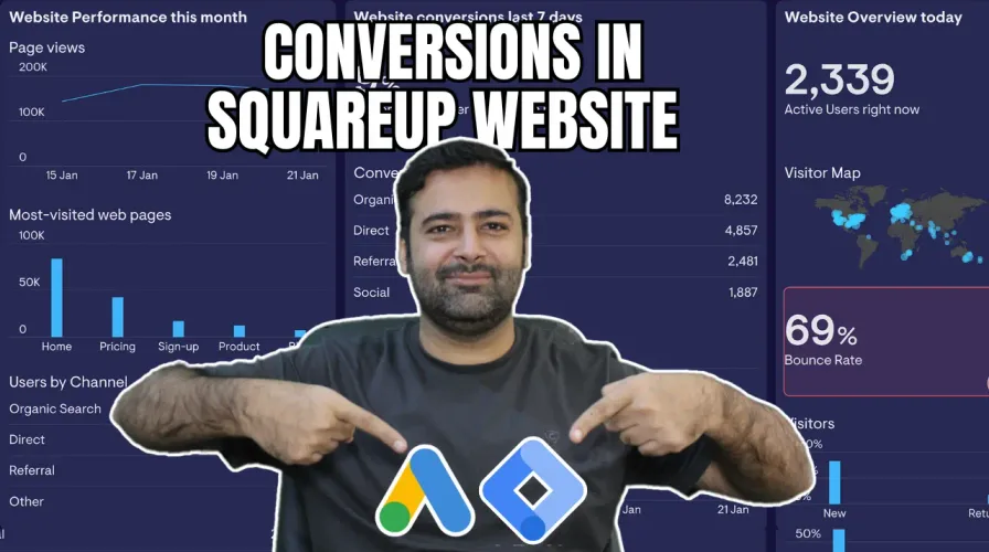 Track Conversions in Squareup Website By Google Tag Manager
