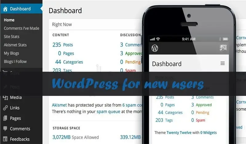 WordPress for new users